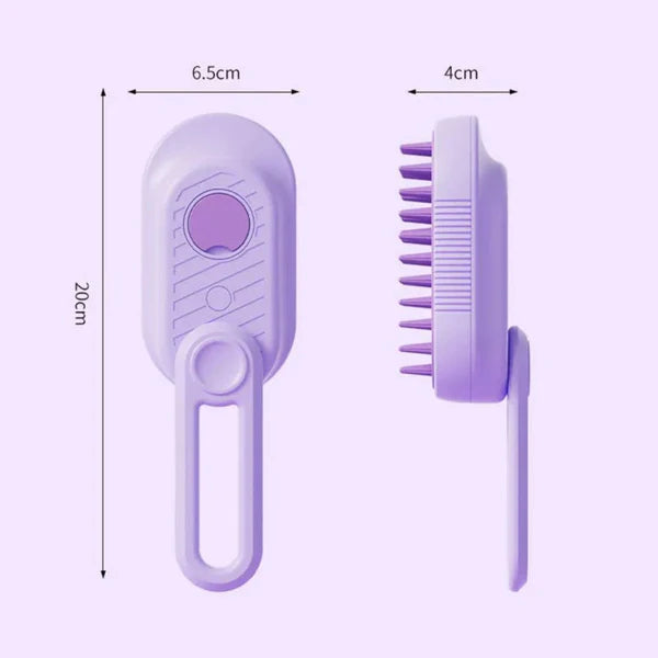 💜 Purple Steamy Brush™ – El baño sin estrés