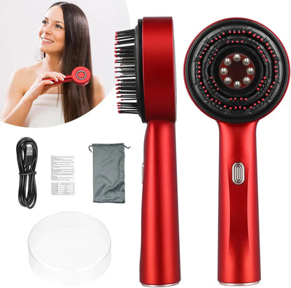 HairSpa Pro™ – Cepillo Masajeador de Cuero Cabelludo 3 en 1 | Luz Roja y Cuidado Anticaída