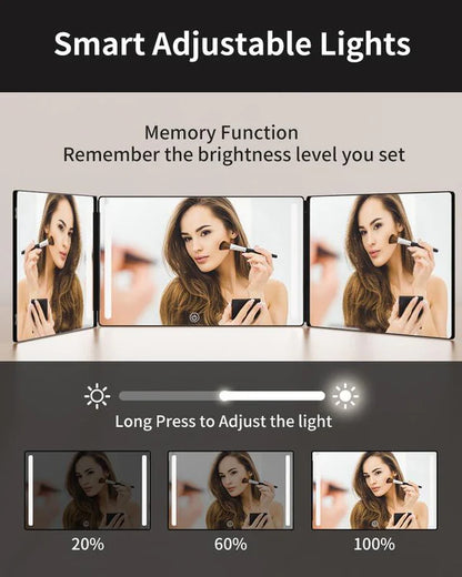 🌟 Espejo profesional multifuncional 360° – Tu belleza desde todos los ángulos 🌟