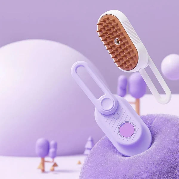 💜 Purple Steamy Brush™ – El baño sin estrés