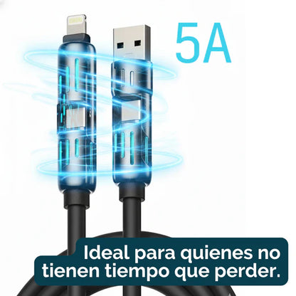 MagicBolt: Cable de carga ultrarápida 4 en 1