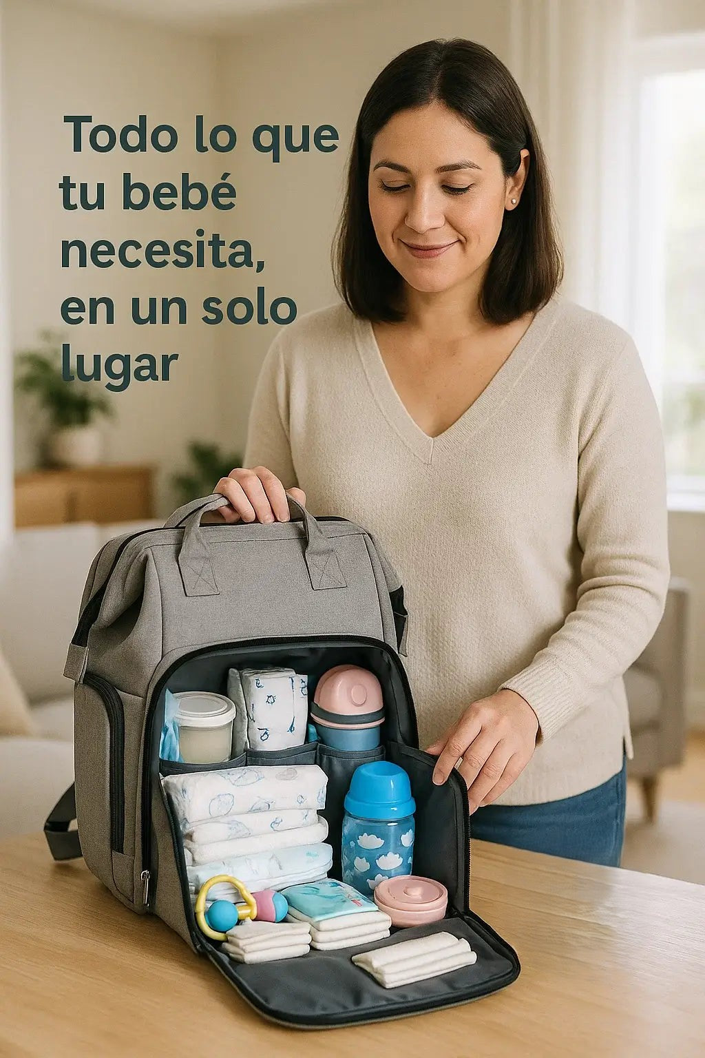 Mochila Maternal Premium Cuna 3 en 1