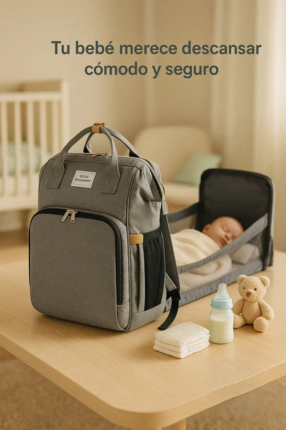 Mochila Maternal Premium Cuna 3 en 1